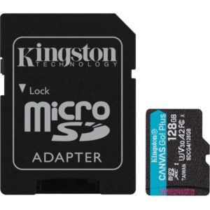 Карта памяти Micro SD Kingston 128Gb V30 Canvas Go! Plus G4