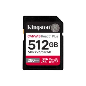 Cartela de memorie SDXC Kingston 512GB SD Class10 UHS-II V60 Read: 280Mb/s Write: 100Mb/s